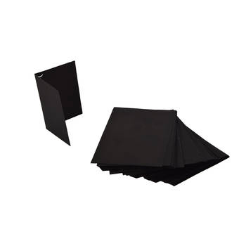 Hobby Papier 100 Vellen Zwart Tekenpapier 19 x 14 cm Scrapbook Papier Perfect voor Kaarten Maken, Origami,