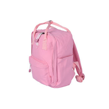 Exclusieve Kinderrugzak - Roze Schooltas - Met Tabletvak - 21x10x30cm - Reversed Polyester