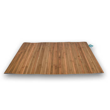 1x Stijlvolle Olive Vloermat - deurmat 80cm x 50cm x 0.5cm Bamboo Materiaal