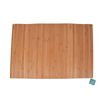 Stylish Light Brown Floor Mat - doormat 80cm x 50cm x 0.5cm Bamboo Material