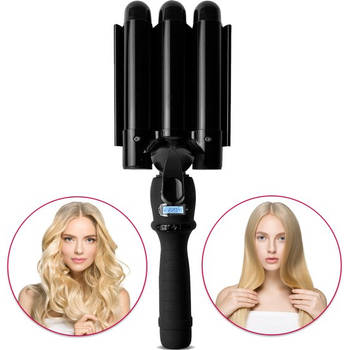 Cheveux Professionele Wafeltang 25mm – Krultang SCV12 PRO Edition – Waver – Golvenkrultang – Beach Waves