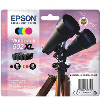 Epson 502XL Multipack zwart en kleur cartridge