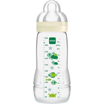 MAM-fles Easy Active 2e leeftijd gekleurd 330 ml Unisex speenstroom X