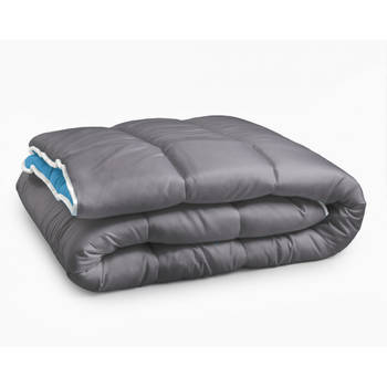 Sleeptime Dekbed en Overtrek in 1 - 240x200 - Lits-Jumeaux - Antraciet