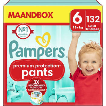 Pampers - Premium Protection Pants - Maat 6 - Maandbox - 132 stuks - 15+ KG