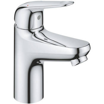 Eéngreeps wastafelmengkraan - GROHE Swift - 24318001 - Chroom - Maat S - Waterbesparend - Click-clack afvoer