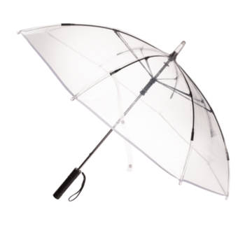 Paraplu met led verlichting Transparant