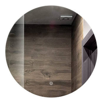 Mirlux Badkamerspiegel met LED Verlichting & Verwarming – Wandspiegel Rond – Anti Condens- 80CM