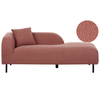 Beliani LE CRAU - Chaise longue-Roze-Bouclé