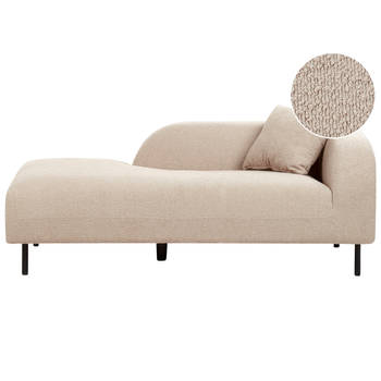 Beliani LE CRAU - Chaise longue-Grijs-Bouclé