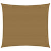 vidaXL Zonnezeil 160 g/m² 3,6x3,6 m HDPE taupe