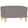 vidaXL Voetenbank 60x50x41 cm stof taupe