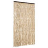 vidaXL Vliegengordijn 118x220 cm chenille beige