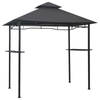 vidaXL Barbecue paviljoen 240x150x255 cm staal antraciet