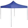 vidaXL Partytent professioneel inklapbaar 2x2 m staal blauw