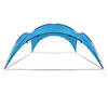 vidaXL Partytent boog 450x450x265 cm lichtblauw