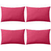 vidaXL Buitenkussens 60x40 cm roze 4 st