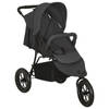 vidaXL Kinderwagen staal antracietkleurig