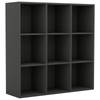 vidaXL Boekenkast 98x29x97,5 cm bewerkt hout grijs