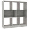 vidaXL Boekenkast 97,5x29,5x100 cm bewerkt hout betongrijs