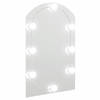 vidaXL Spiegel met LED-verlichting boog 60x40 cm glas