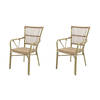 James Bistrostoel Rotan - Bamboo-Naturel - SET VAN 2