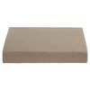 Ambiante Hoeslaken Topdek Jersey Taupe 140x200 cm - 100% Katoen