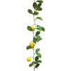 Bellatio Design Kunstbloem citrusfruit tak citroen - 180 cm - geel - citrusfruit slinger - decoratie - Kunstbloemen