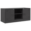 vidaXL Tv-meubel 99x39x44 cm staal zwart