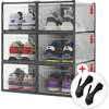 JUST23 Schoenen opbergsysteem 6PACK - Schoenen organizer - Sneakerbox - Schoenenopbergers
