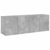 vidaXL Tv-meubels 2 st wandgemonteerd 60x30x41 cm betongrijs