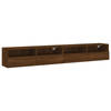 vidaXL Tv-wandmeubels 2 st 100x30x30 cm bewerkt hout bruin eikenkleur