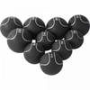 Gorilla Sports Medicineballen set - 55 kg - 1 t/m 10 kg - Zwart/zilver