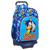 Schoolrugzak met Wielen Sonic Speed Blauw 33 x 42 x 14 cm