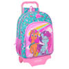 Schoolrugzak met Wielen My Little Pony Magic Roze Turkoois 33 x 42 x 14 cm