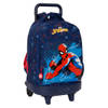 Schoolrugzak met Wielen Spider-Man Neon Marineblauw 33 X 45 X 22 cm