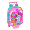 Schoolrugzak met Wielen My Little Pony Magic Roze Turkoois 22 x 27 x 10 cm