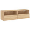 vidaXL Tv-wandmeubel 100x30x30 cm bewerkt hout sonoma eikenkleurig