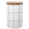 Intirilife keramische voorraadpot met deksel - 10 x 13,5 cm - 700 ml luchtdichte opbergcontainer voor thee, koffie