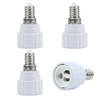 Intirilife e14 naar gu10 lampvoet adapter in wit - 4x lampadapter voor het omformatteren van e14 naar gu10