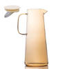 Intirilife karaf, glazen kan, in amber - 1.7 liter capaciteit - glas, waterkan met deksel en zeef