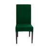 Intirilife 2x elastische stoelhoes in groen met 38 - 45 cm zitting en 45 - 65 cm rugleuninghoogte stoelbekleding