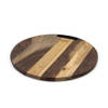 OVAL - Pure Rose Wood Serveerplank rond 1 metalen handvat Ø 35 cm