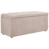 Beliani OREM - Ottomaan-Beige-Polyester