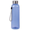 Waterfles / drinkfles / sport bidon Olympic - blauw - kunststof - 500 ml - rvs schroefdop - Drinkflessen