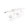 Beautiful Latte Macchiato Set with Glasses and Cups - Contents - 2 Spoons – 2 Glasses - Transparent Glass - 2x300ML -