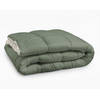 Sleeptime All-in one Omkeerbare Dekbed - Dekbed zonder Overtrek - 240x200 - Creme/Groen