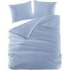 Papillon Dekbedovertrek Mendoza Wafel Licht blauw Lits-jumeaux 240x200/220 cm - Hoogwaardige Percale Katoen Super Zacht