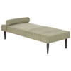 Beliani MAURIAC - Chaise longue-Groen-Polyester