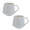 Intirilife 2x koffiekopje met fijne afwerking in het wit, inhoud van 350 ml - 13 x 10.5 x 9.2 cm - theekopje mok